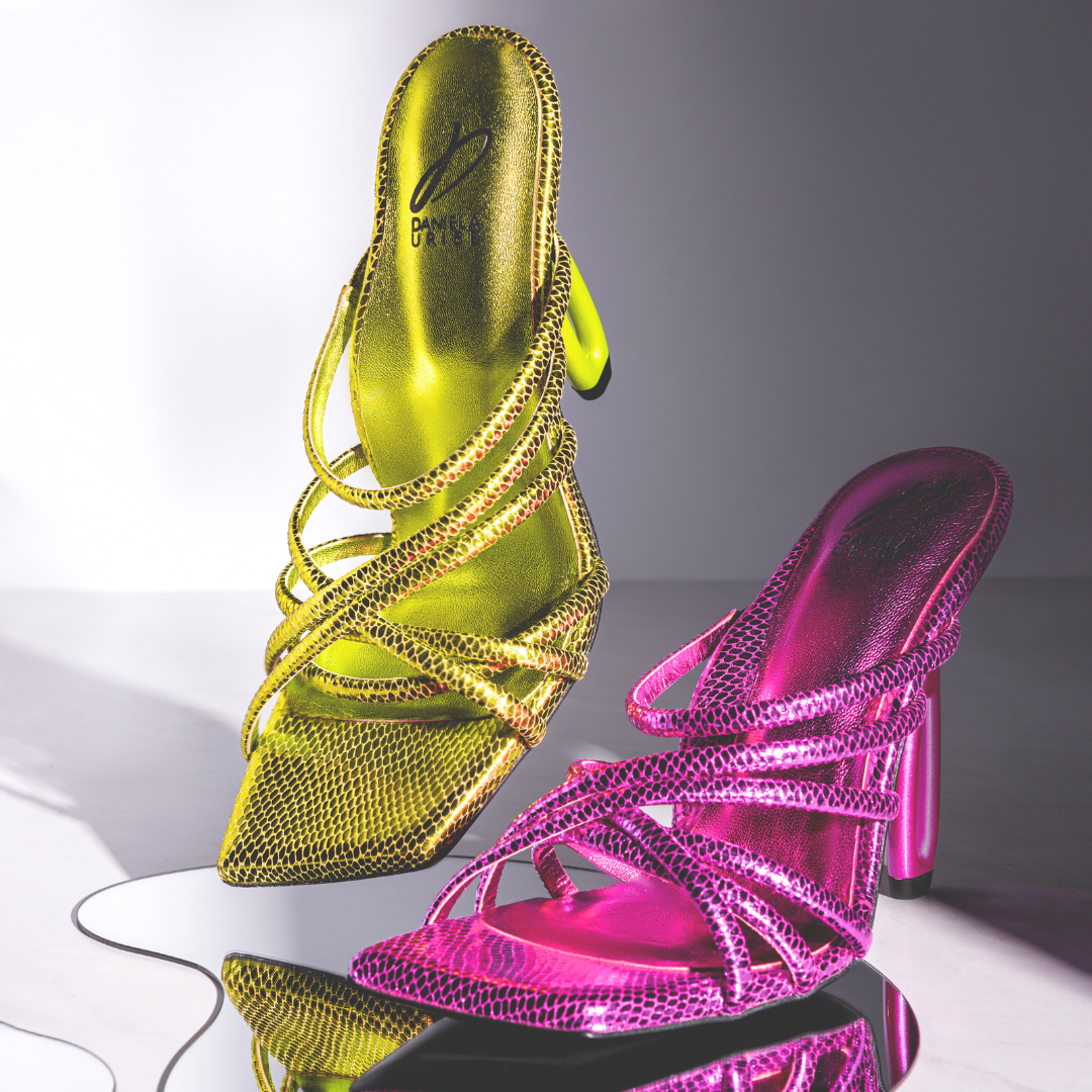 Entwine Sandal (Metallic Pink)