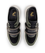 Daniela Uribe Shoes in Gender neutral design in black and green leather